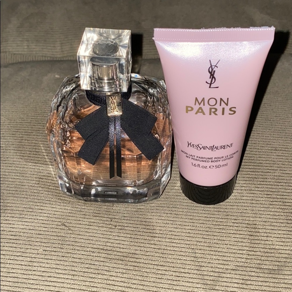 90 % used YSL Mon Paris! W/ cream